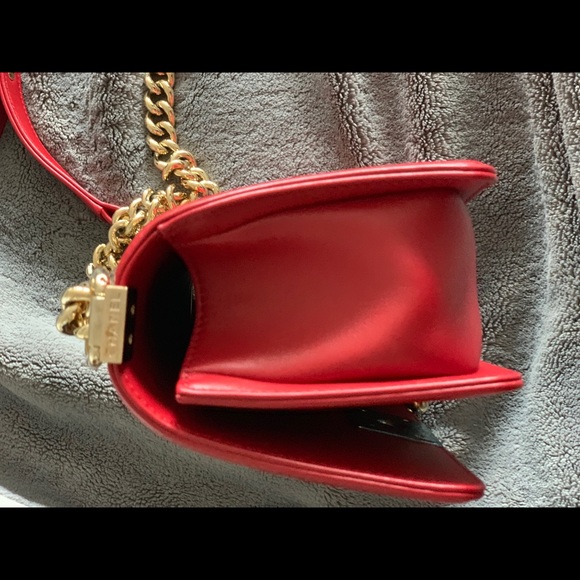 ❌SOLD❌Chanel boy chevron red calf skin - Picture 4 of 5